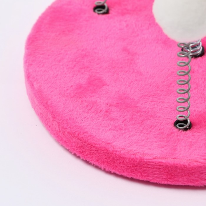 Дразнилка на основании  Дразнилка на основании "Праздничная", 15 см, коричневая/белая/розовая