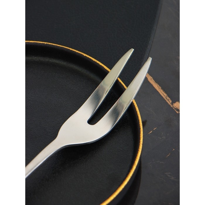 Вилка для мяса и сыра из нержавеющей стали Доляна, h=24,5, толщина 2,2 мм, 410 сталь Вилка для мяса и сыра из нержавеющей стали Доляна, h=24,5, толщина 2,2 мм, 410 сталь