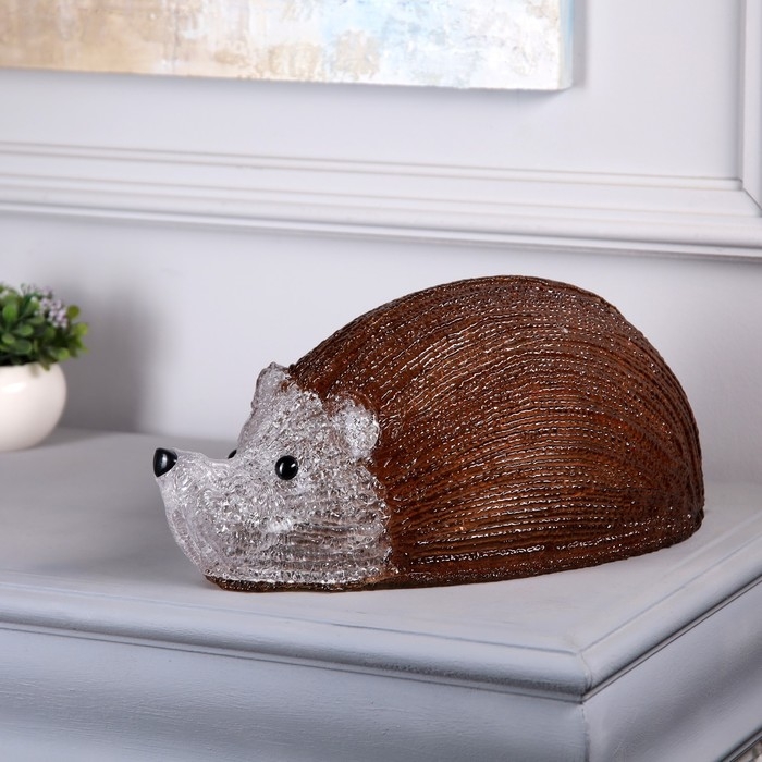 Светодиодная фигура «Ёжик» 35 × 16 × 20 см, акрил, 30 LED, 220 В, свечение белое Светодиодная фигура «Ёжик» 35 × 16 × 20 см, акрил, 30 LED, 220 В, свечение белое