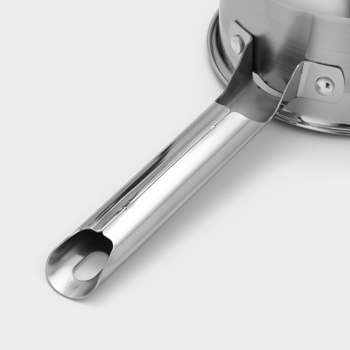 Ковш ORION, 1 л, d=14 см, стеклянная крышка, капусльное дно, индукция Ковш ORION, 1 л, d=14 см, стеклянная крышка, капусльное дно, индукция