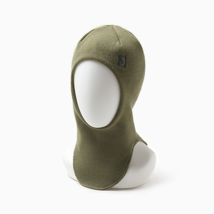 Шапка-шлем для мальчика, цвет хаки, размер 50-54 Шапка-шлем для мальчика, цвет хаки, размер 50-54