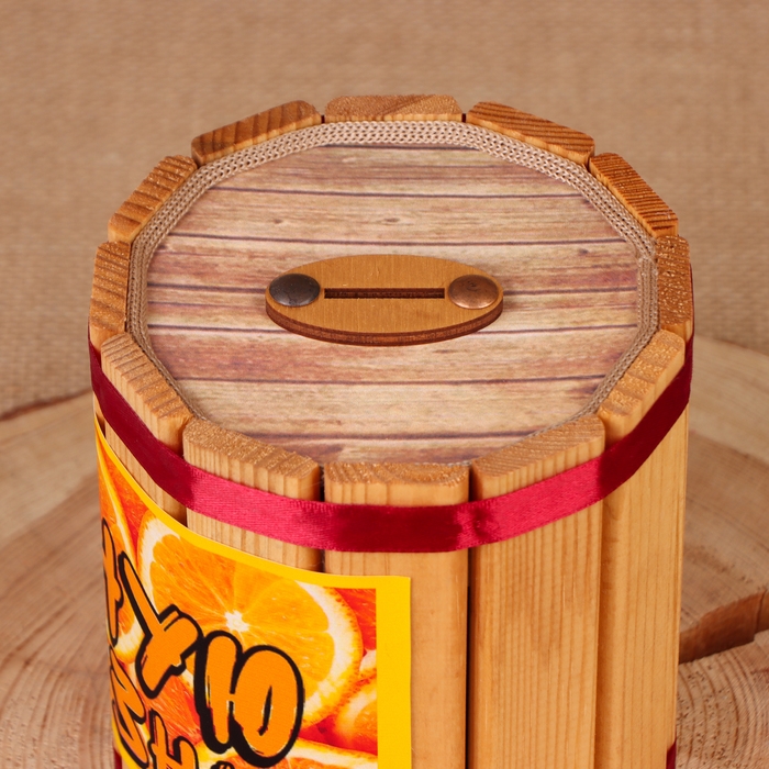 Бочка-копилка Бочка-копилка "На сочную жизнь", 14х12х12 см