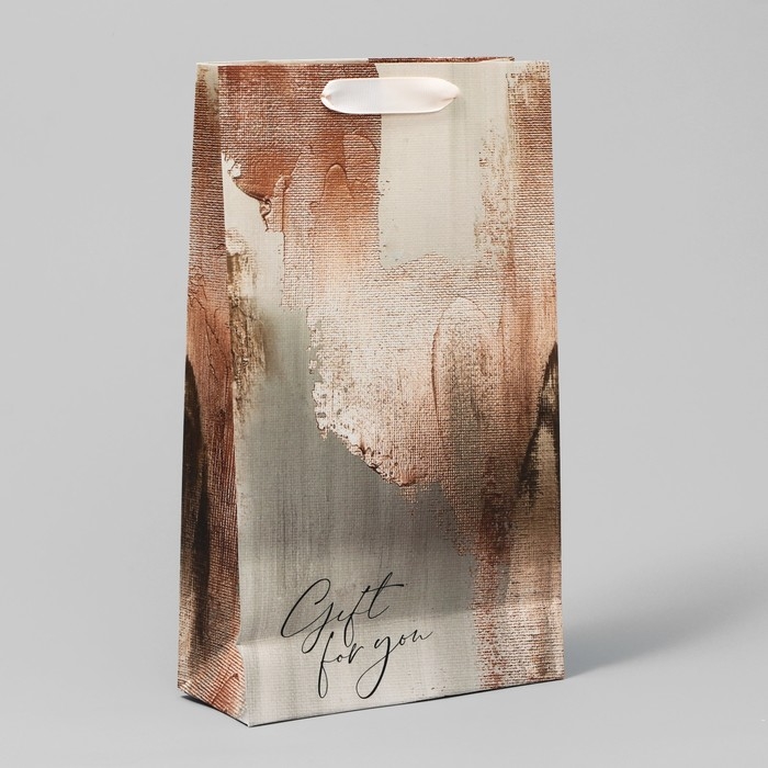 Пакет подарочный под две бутылки, упаковка, Bronza, 35 х 20 х 9 см Пакет подарочный под две бутылки, упаковка, Bronza, 35 х 20 х 9 см