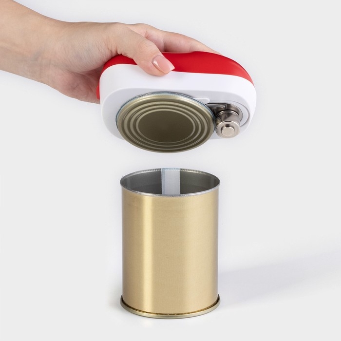 Нож консервный электрический Доляна «Чудо», 12×7×6,5 см, цвет красный Нож консервный электрический Доляна «Чудо», 12×7×6,5 см, цвет красный