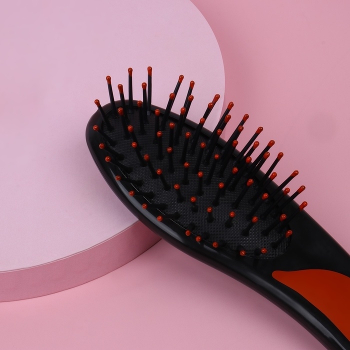 Расчёска массажная, 4 × 14,5 см, цвет МИКС