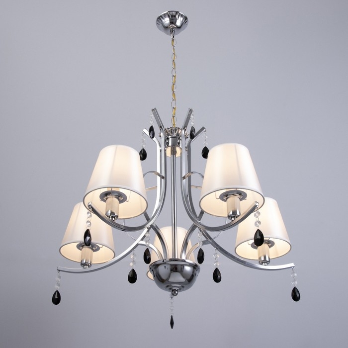 Люстра Люстра "Джорди" 5хЕ27 40Вт хром 70х70х55-75 см