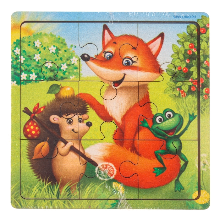 Пазл «Лесные зверята», 9 деталей Пазл «Лесные зверята», 9 деталей