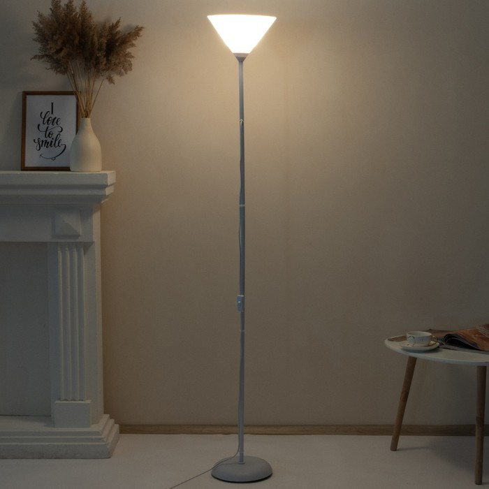 Торшер "Тренд 1 1х40Вт Е27 белый 22х22х180 см.