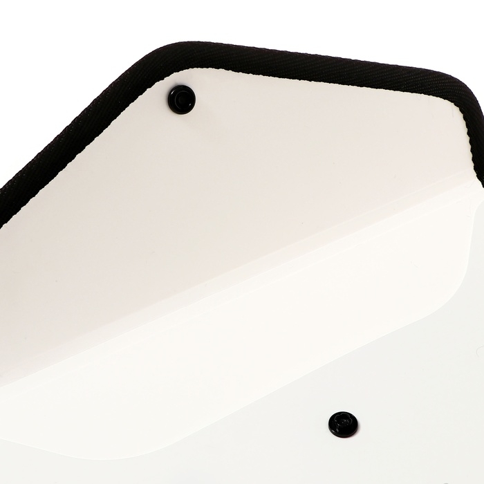 Папка-конверт на кнопке 260 х 140мм (Travel), 550 мкм, ErichKrause Папка-конверт на кнопке 260 х 140мм (Travel), 550 мкм, ErichKrause "Diamond Total White", обшитая, тиснение, непрозрачная, белая