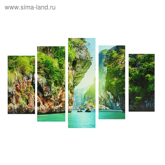 Картина модульная на подрамнике  Картина модульная на подрамнике "Грод" 2-25*52 см, 2-25*66,5 см, 1-25*80 см   80*140 см