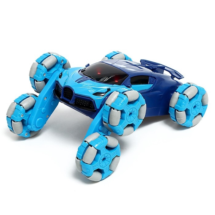 Машина радиоуправляемая «Трюковая», дым, с аккумулятором, цвет синий Машина радиоуправляемая «Трюковая», дым, с аккумулятором, цвет синий