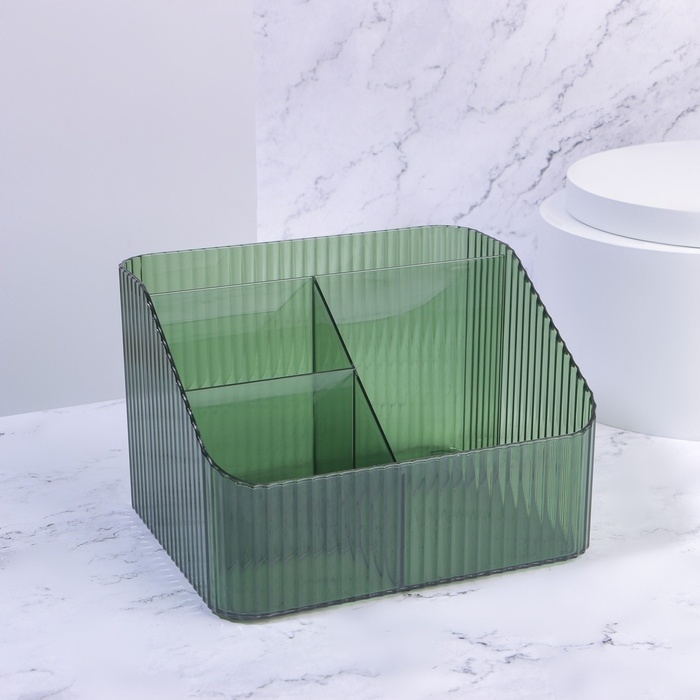 Органайзер для хранения «LIGHT», 4 секции, 18 × 15 × 12 см, цвет МИКС