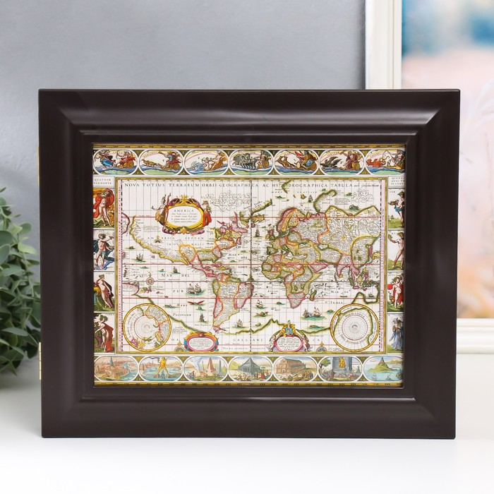 Ключница Ключница "Карта 4" Венге 26,5х31,5х4,5 см МИКС