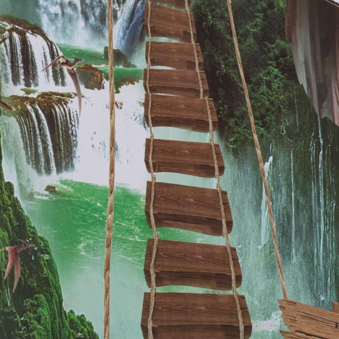 Наклейка 3Д интерьерная Мост 90*60см Наклейка 3Д интерьерная Мост 90*60см