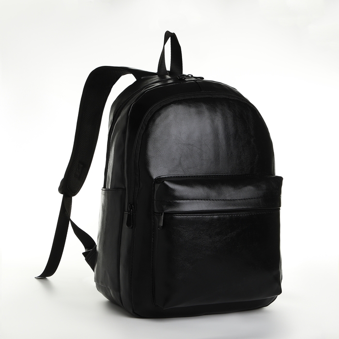 Рюкзак школьный на молнии, цвет чёрный Рюкзак школьный на молнии, цвет чёрный