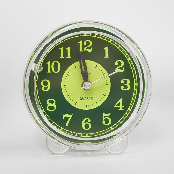 Часы настольные будильник с подсветкой Часы настольные будильник с подсветкой "Классика", циферблат d-9 см, 9.5 х 9.5 см