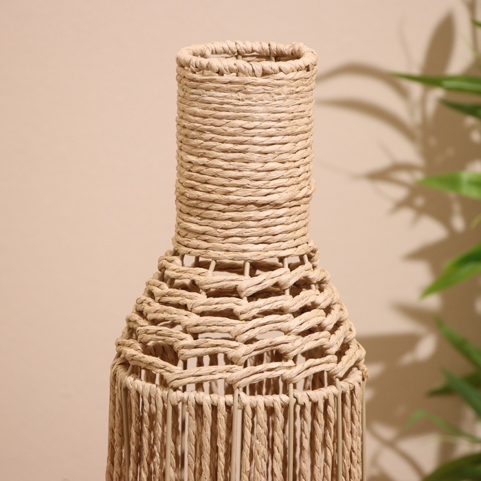 Ваза плетёная, напольная 14х14х70 см Ваза плетёная, напольная 14х14х70 см