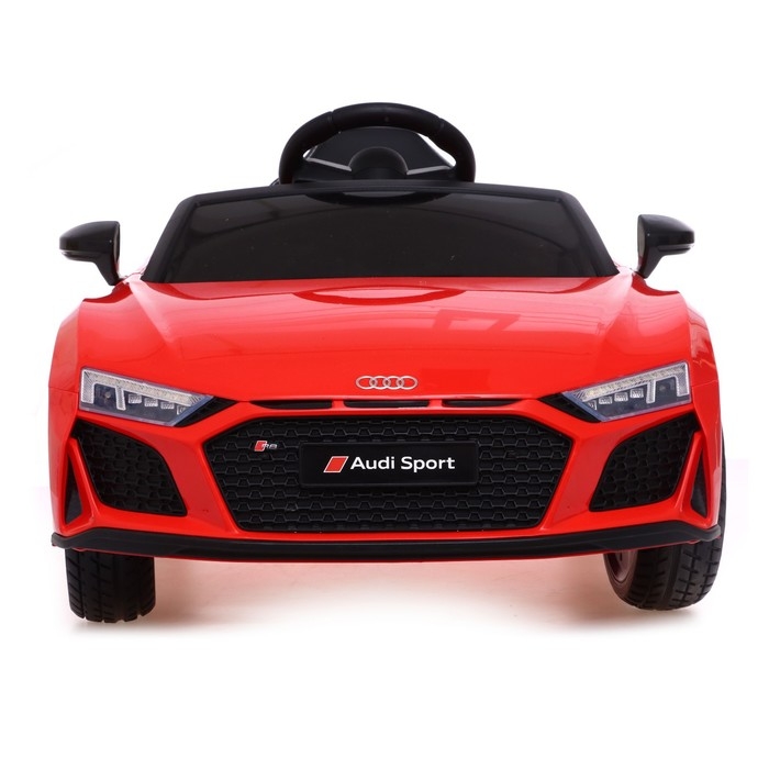 Электромобиль AUDI R8 SPYDER, EVA колёса, кожаное сидение, цвет красный Электромобиль AUDI R8 SPYDER, EVA колёса, кожаное сидение, цвет красный