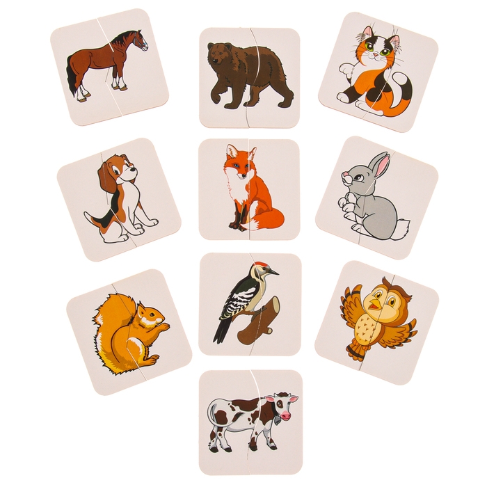 Картинки-половинки «Животные» Картинки-половинки «Животные»