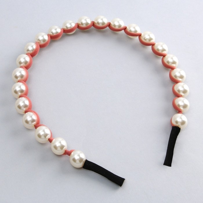 Ободок для волос с жемчугом новогодний «Желания исполнятся» на Новый год Ободок для волос с жемчугом новогодний «Желания исполнятся» на Новый год