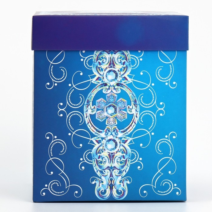 Подарочная коробкановогодняя складная с 3D эффектом «Сказка», 11 х 11 х 13 см, Новый год Подарочная коробкановогодняя складная с 3D эффектом «Сказка», 11 х 11 х 13 см, Новый год