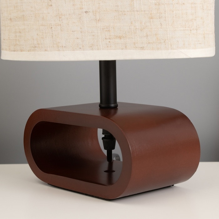 Лампа настольная Лампа настольная "Лилит" 1х40Вт Е27 орех красный 11,5х20х30см
