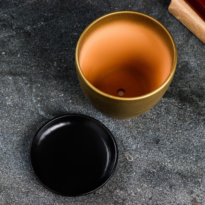 Горшок цветочный Горшок цветочный "Амелия" коричневый, 1,4 л