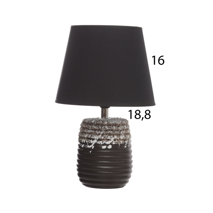 Лампа настольная Лампа настольная "Бию" 1х40Вт Е14 коричневый 19,5х19,5х32см