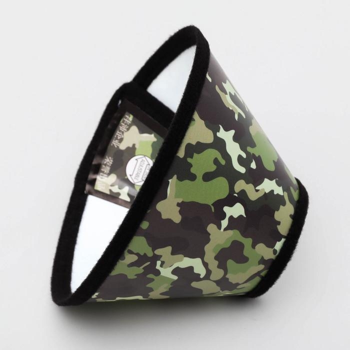 Ветеринарный воротник №7, обхват шеи 16-18 см, высота 8,5 см, хаки Ветеринарный воротник №7, обхват шеи 16-18 см, высота 8,5 см, хаки