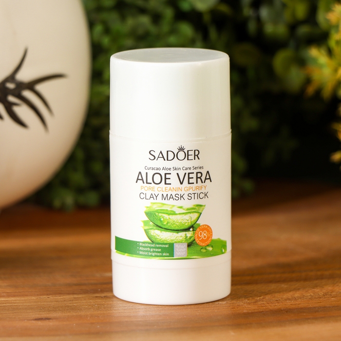 Глиняная маска для лица в стике с экстрактом Алоэ Вера Глиняная маска для лица в стике с экстрактом Алоэ Вера