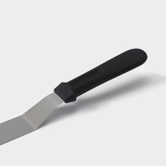 Кондитерская лопатка - палетка, изогнутая, 40 см, рабочая часть 30 см, цвет чёрный Кондитерская лопатка - палетка, изогнутая, 40 см, рабочая часть 30 см, цвет чёрный