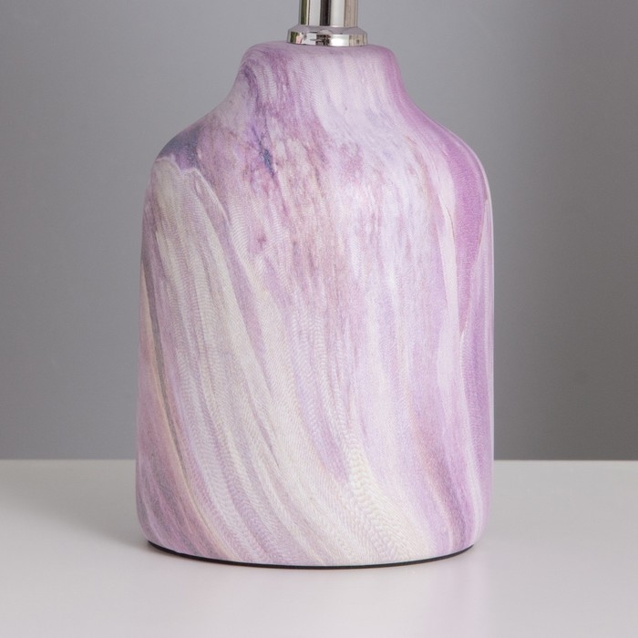 Лампа настольная Лампа настольная "Жаклин" 1х40Вт Е14 сиреневый 20х20х32см