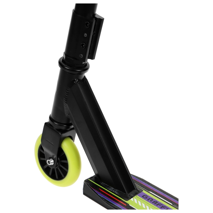 Самокат трюковой GRAFFITI Turn 23, колёса PU 100 мм, 85А, цвет чёрный Самокат трюковой GRAFFITI Turn 23, колёса PU 100 мм, 85А, цвет чёрный