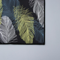 Коврики для дома Доляна «Перья», 2 шт: 40×60, 40×121 см