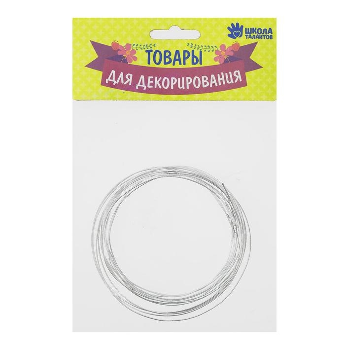 Проволока металлическая для поделок и декорирования, 5 шт. по 80 см, D= 1 мм, цвет серебристый Проволока металлическая для поделок и декорирования, 5 шт. по 80 см, D= 1 мм, цвет серебристый