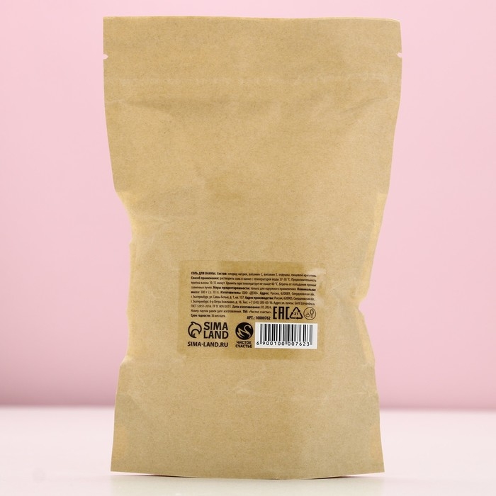 Соль для ванны, 300 г, аромат пряного апельсина, ЧИСТОЕ СЧАСТЬЕ Соль для ванны, 300 г, аромат пряного апельсина, ЧИСТОЕ СЧАСТЬЕ