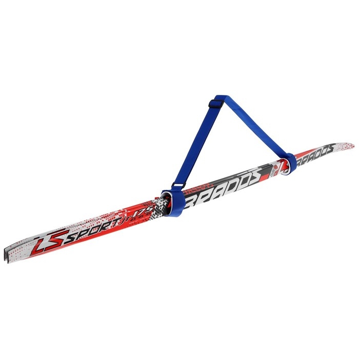 Связки для лыж с ремнём, цвет синий Связки для лыж с ремнём, цвет синий