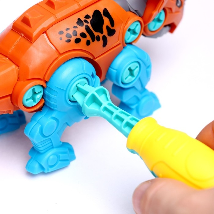 Конструктор винтовой «Трицератопс», с отверткой, 26 деталей Конструктор винтовой «Трицератопс», с отверткой, 26 деталей