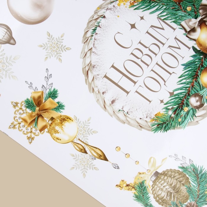 Наклейки новогодние на окна «Мороз и солнце», 50 х 70 см, Новый год