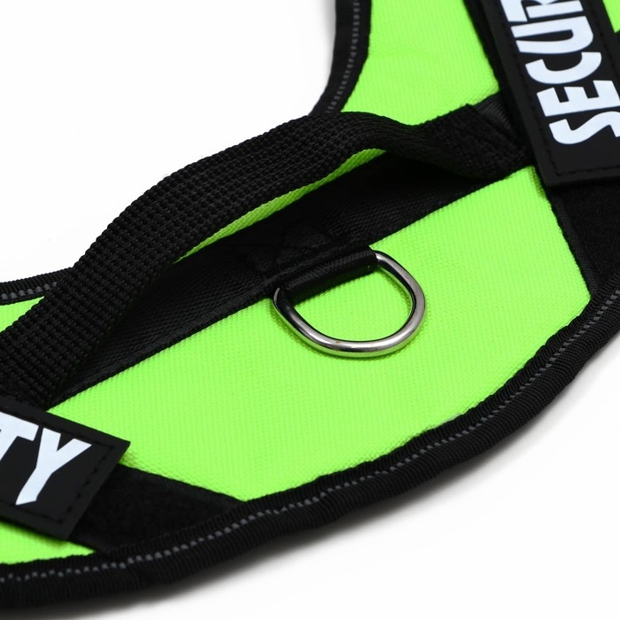 Шлейка К9 мягкая светоотражающая, размер S, ОГ 45-55 см, вес 5-12,5 кг, зелёная Шлейка К9 мягкая светоотражающая, размер S, ОГ 45-55 см, вес 5-12,5 кг, зелёная