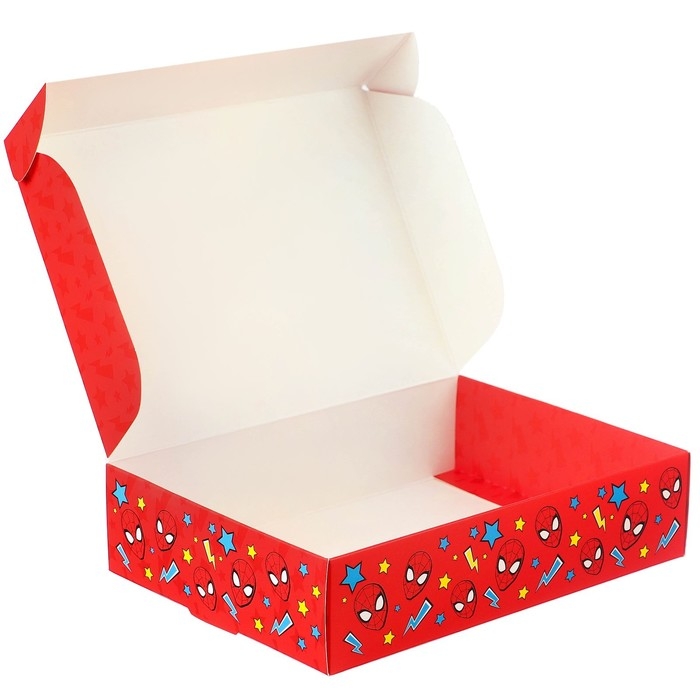Подарочная коробка, складная Подарочная коробка, складная "Моему герою" 21х15х5 см, Человек-паук