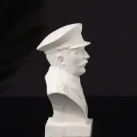 Бюст И.В. Сталин, 10х7х5 см, натуральный, гипс