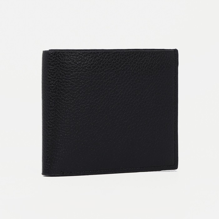 Портмоне мужское для купюр, для карт, цвет чёрный Портмоне мужское для купюр, для карт, цвет чёрный