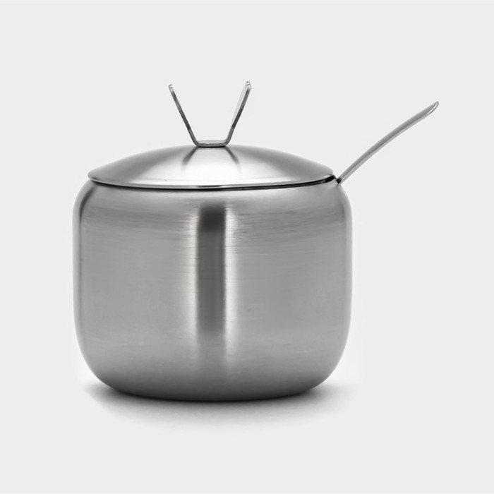 Сахарница из нержавеющей стали «Нежа», 300 мл, 11×8,5 см Сахарница из нержавеющей стали «Нежа», 300 мл, 11×8,5 см