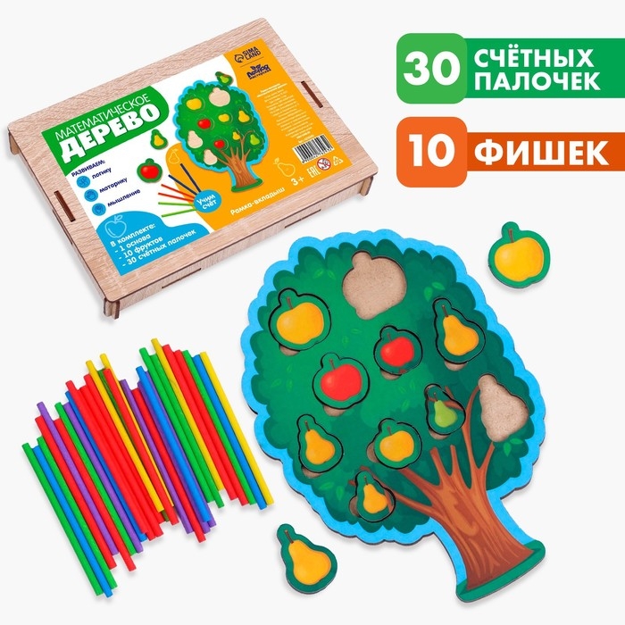 Рамка-вкладыш «Математическое дерево» Рамка-вкладыш «Математическое дерево»