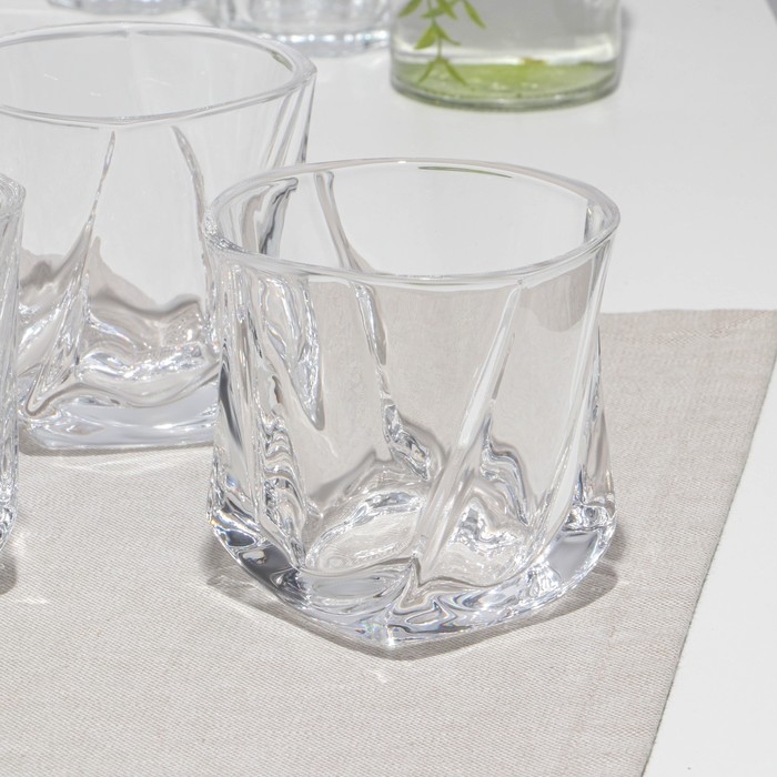 Набор низких стаканов, стеклянный, d=9 см, h=9 см, 310 мл, 6 шт Набор низких стаканов, стеклянный, d=9 см, h=9 см, 310 мл, 6 шт