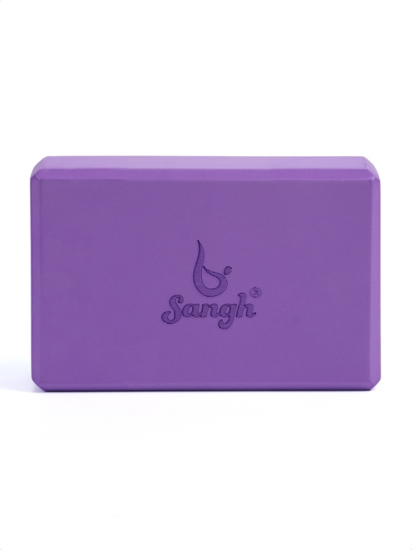 Блок для йоги 23 х 15 х 7,5 см, вес 120 гр, цвет фиолетовый Блок для йоги 23 х 15 х 7,5 см, вес 120 гр, цвет фиолетовый