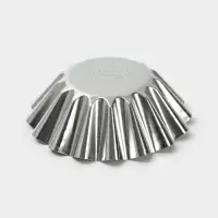 Форма для выпечки кекса, d=9.5 см, h=3.5 см, жесть, серебристая