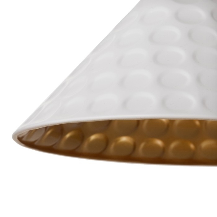 Светильник Светильник "Чеканка" Е27 40Вт белый-золото 24х24х17-117 см