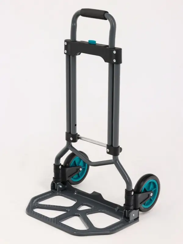 Тележка ручная хозяйственная, двухколёсная, нагрузка до 60 кг, складная, грузовая, Greengo